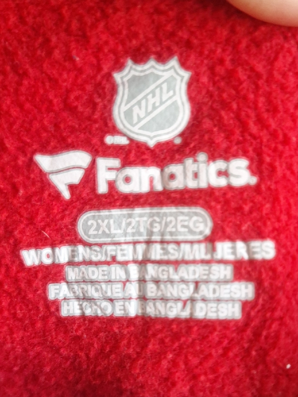 Washington Capitals Alexander Ovechkin #8 Fleece Jersey Women's Size 2XL - Picture 4 of 7